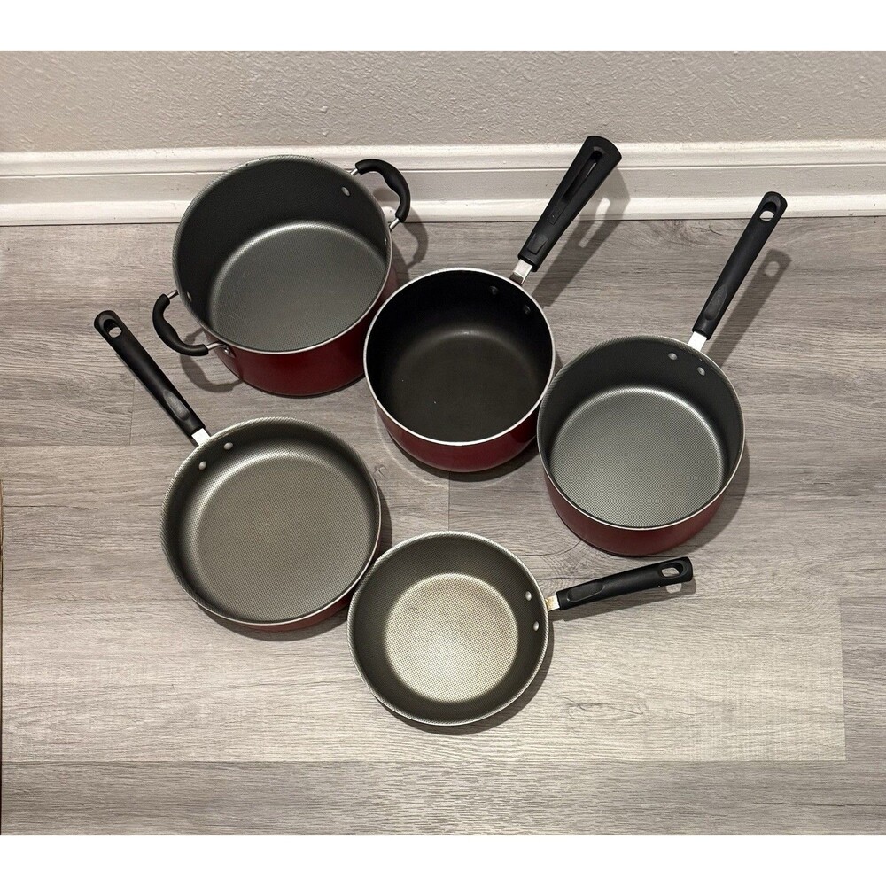 Tramontina 5 Piece Non-Stick Cookware Set, Champagne